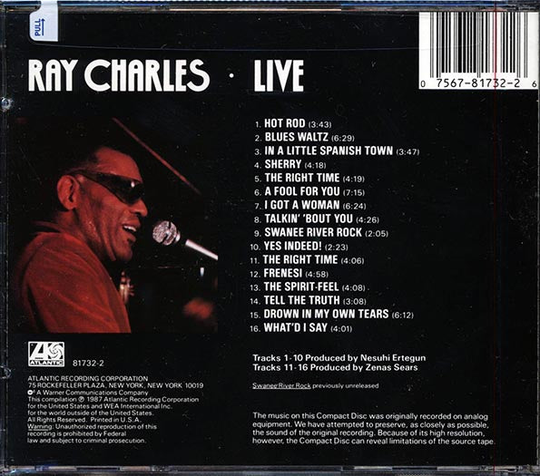 Ray Charles - Ray Charles Live (CD)