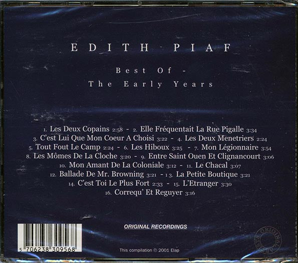 Edith Piaf - Best Of: The Early Years (CD)