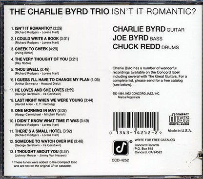 Charlie Byrd Trio - Isn't It Romantic (CD)