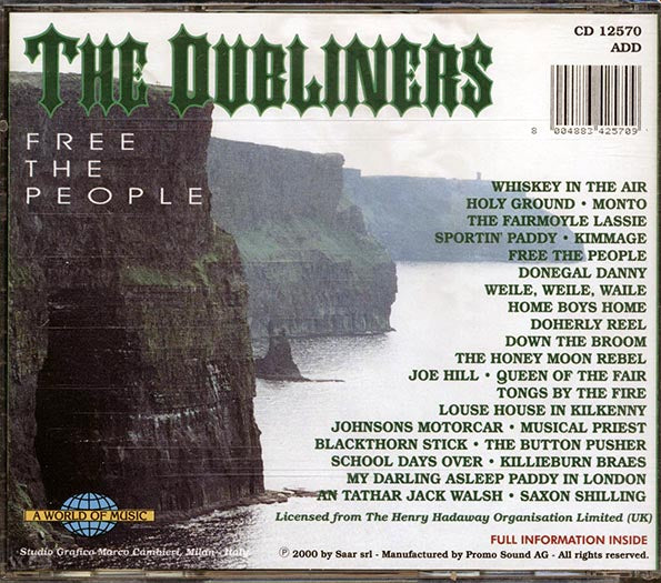 The Dubliners - Free The People (CD)
