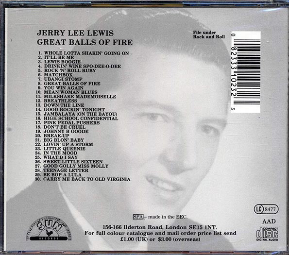 Jerry Lee Lewis - Great Balls Of Fire (CD)