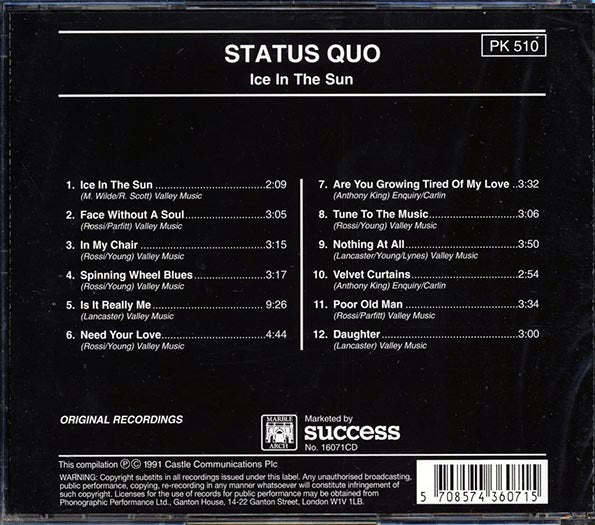 Status Quo - Ice In The Sun (CD)