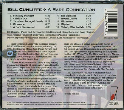 Bill Cunliffe - A Rare Connection (CD)