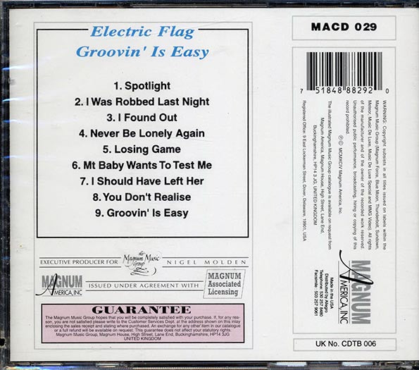 The Electric Flag - Groovin' Is Easy (CD)