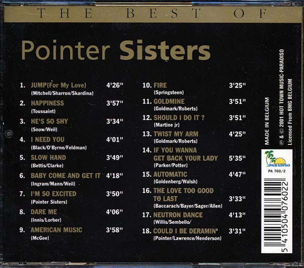 The Pointer Sisters - The Best Of Pointer Sisters (CD)