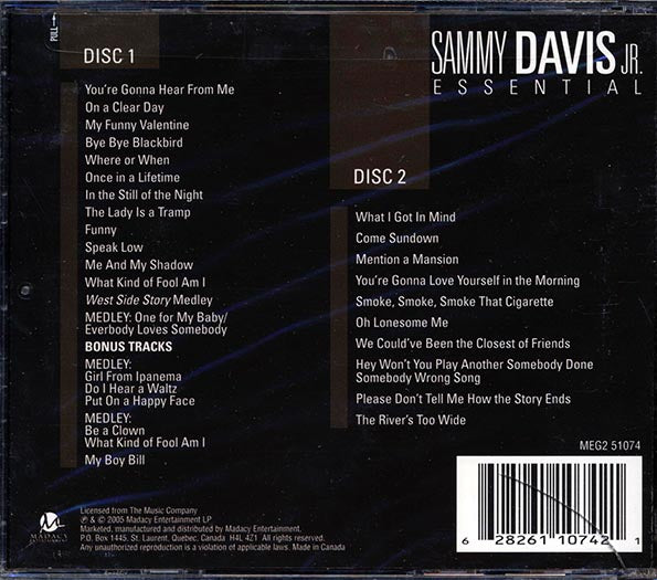 Sammy Davis Jr. - Essential (27 tracks) (CD)