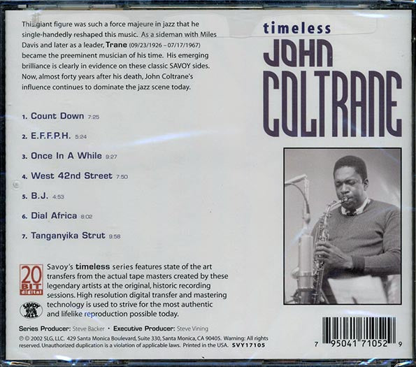 John Coltrane - Timeless (remastered) (CD)