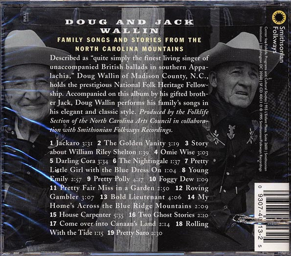 Doug Wallin, Jack Wallin - Family Songs And Stories From The North Carolina Mountains (CD)