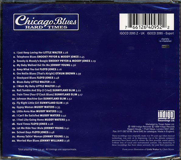 Little Walter, Snooky & Moody, Johnny Young, Etc. - Chicago Blues: Hard Times (CD)