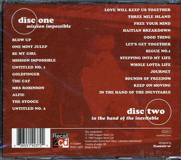 James Taylor Quartet - Mission Impossible + In The Hand Of The Inevitable (24 tracks) (CD)