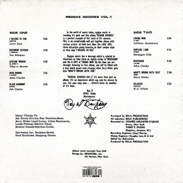 Wackie's - Reggae Goodies Volume 1 (LP)