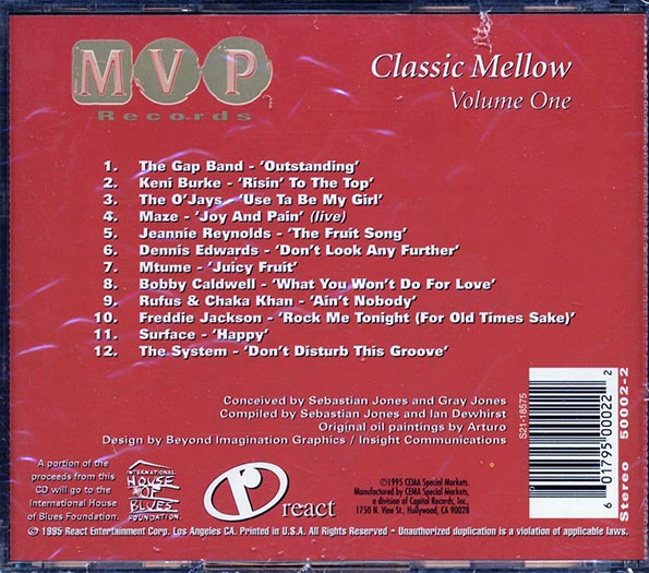 The Gap Band, Maze, The O'Jays, Etc. - Classic Mellow Volume 1 (CD)