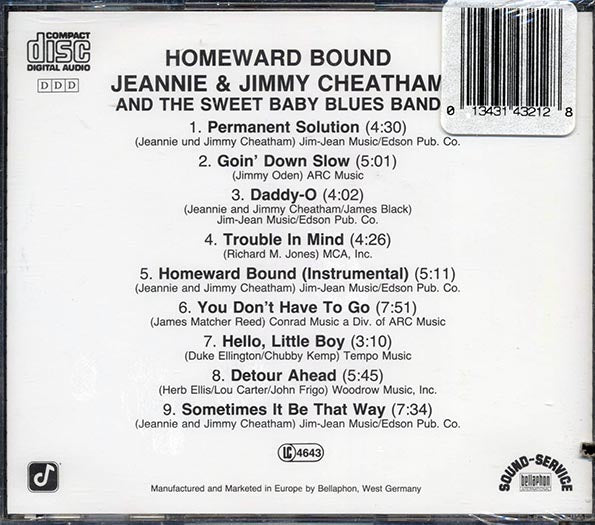 Jeannie & Jimmy Cheatham - Homeward Bound (CD)