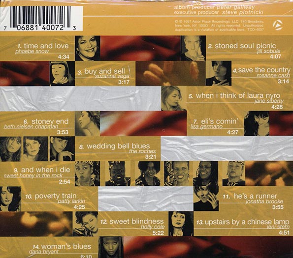 Phoebe Snow, Jill Sobule, Rosanne Cash, Etc. - Time And Love: The Music Of Laura Nyro (CD)