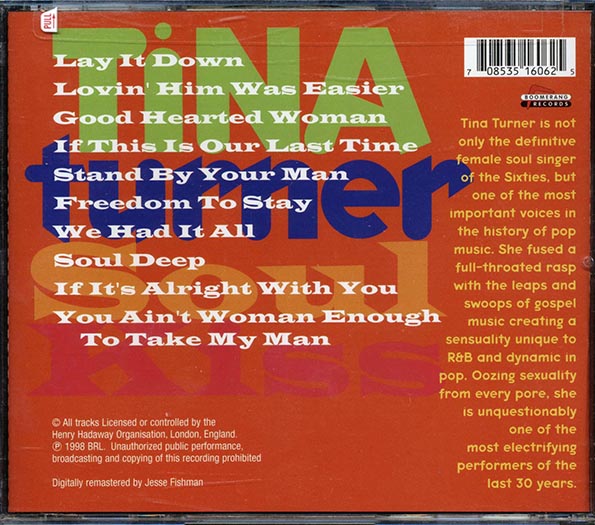 Tina Turner - Soul Kiss (CD)