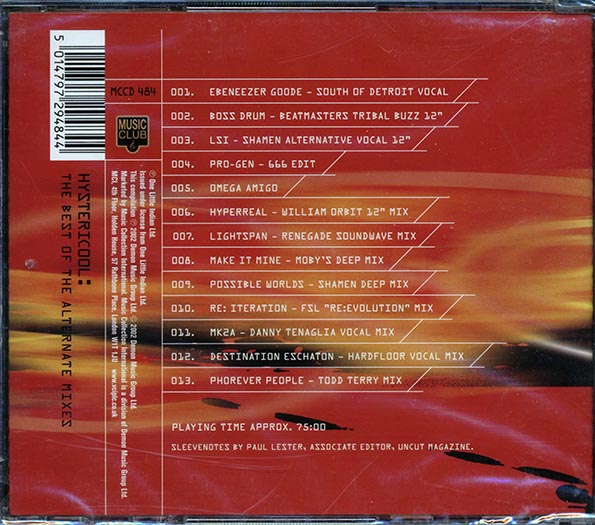 Shamen - Hystericool: The Best Of The Alternate Mixes (CD)