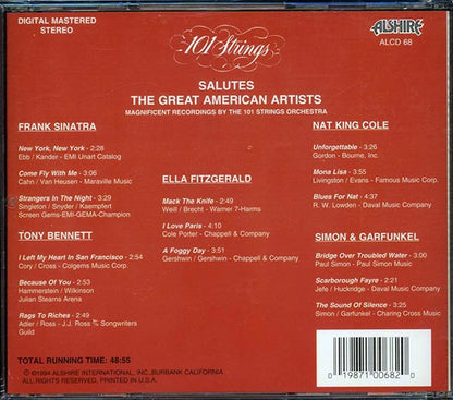 101 Strings - Salutes The Great American Aritists Volume 1 (CD)