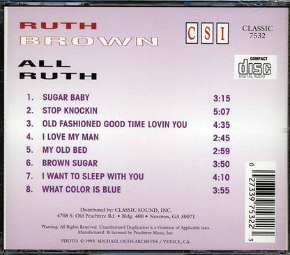 Ruth Brown - All Ruth (CD)
