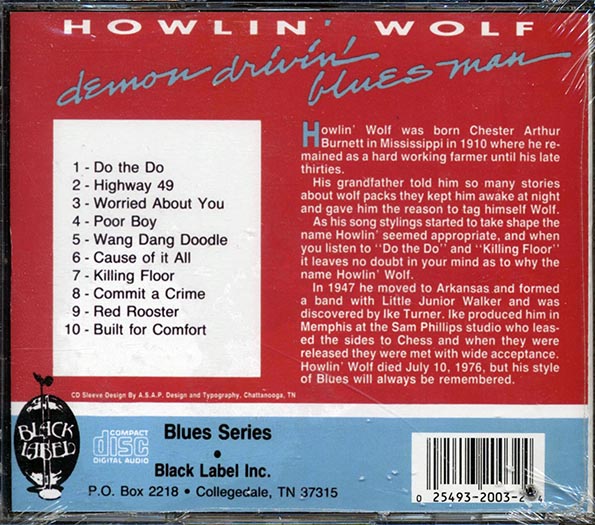 Howlin' Wolf - Demon Drivin' Blues Man (CD)