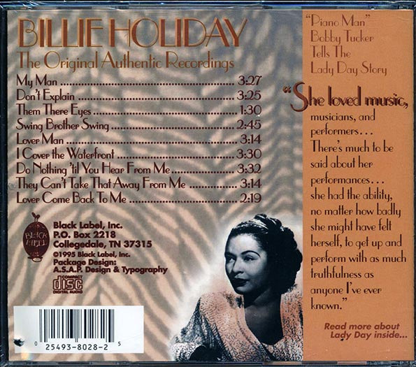 Billie Holiday - The Original Authentic Recordings (CD)