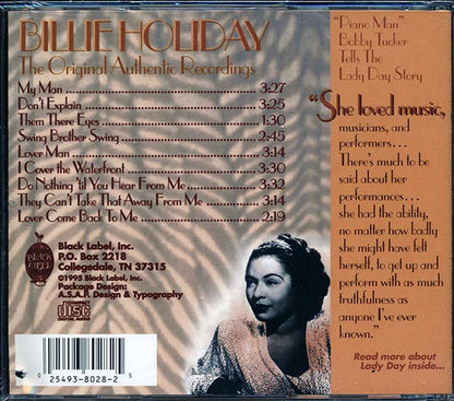Billie Holiday - The Original Authentic Recordings (CD)