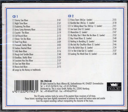 Ma Rainey, Memphis Minnie - Night Time Blues (28 tracks) (CD)