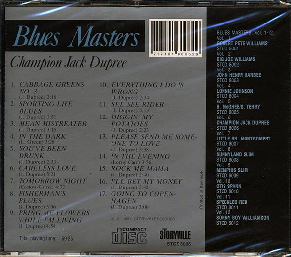 Champion Jack Dupree - Blues Masters Volume 6 (CD)