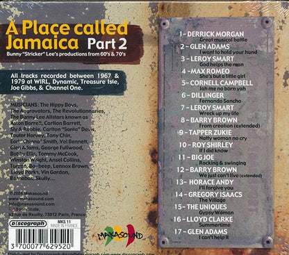 Barry Brown, Horace Andy, Lloyd Clarke, Gregory Isaacs, Leroy Smart, Etc. - A Place Called Jamaica Part 2: Bunny Lee Productions From 60's & 70's (CD)