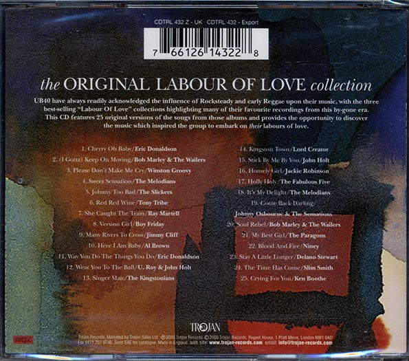 The Melodians, The Slickers, Eric Donaldson, Bob Marley & The Wailers, Etc. - The Original Labour Of Love Collection (CD)