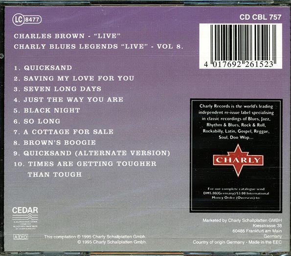 Charles Brown - Live (CD)