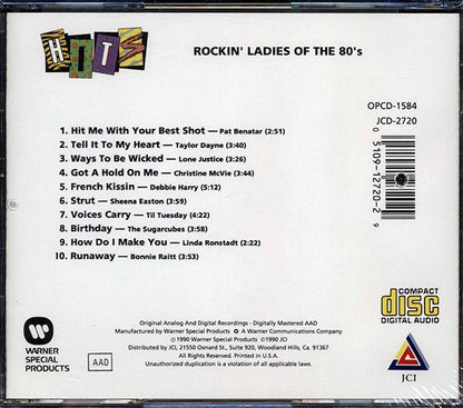 Pat Benatar, Sheena Easton, Bonnie Raitt, Taylor Dayne, Etc. - Rockin' Ladies Of The 80's (CD)