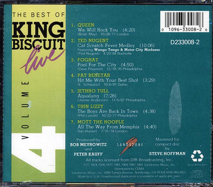 Queen, Ted Nugent, Foghat, Thin Lizzy, Etc. - The Best Of King Biscuit Live Volume 4 (CD)