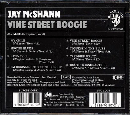 Jay McShann - Vine Street Boogie (CD)