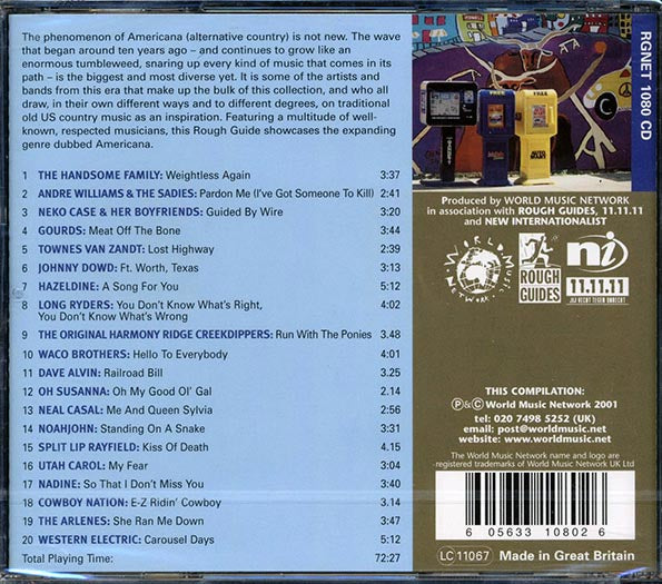 Townes Van Zandt, Hazeldine, Long Ryders, Etc. - The Rough Guide To Americana (CD)