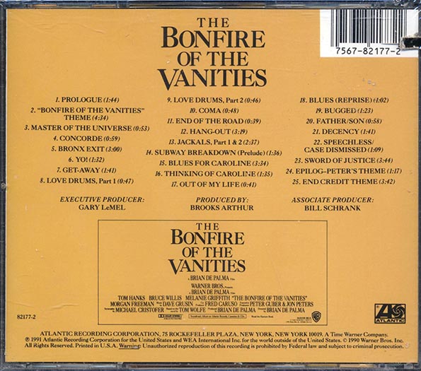 Dave Grusin - The Bonfire Of The Vanities (CD)