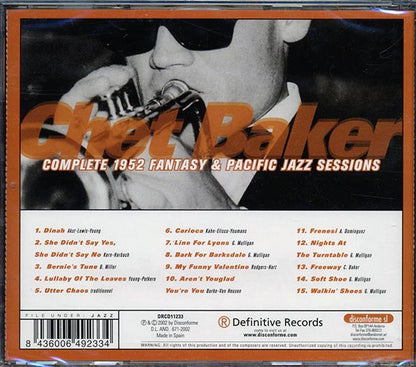 Chet Baker - Complete 1952 Fantasy & Pacific Jazz Sessions (CD)