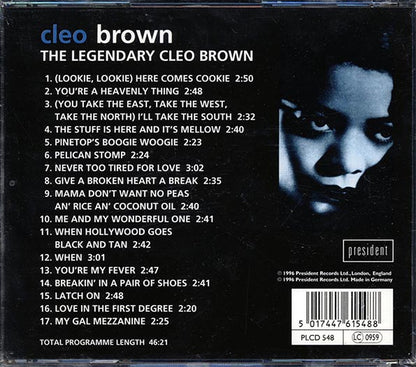 Cleo Brown - The Legendary Cleo Brown (CD)