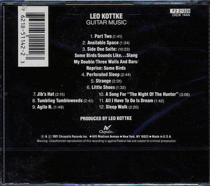 Leo Kottke - Guitar Music (CD)
