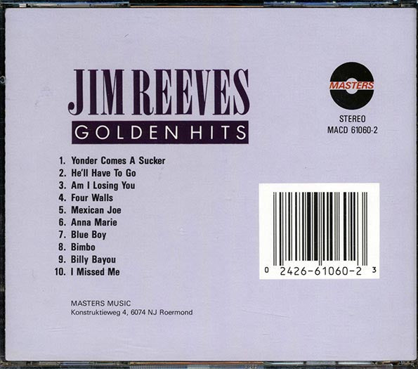 Jim Reeves - Golden Hits (CD)