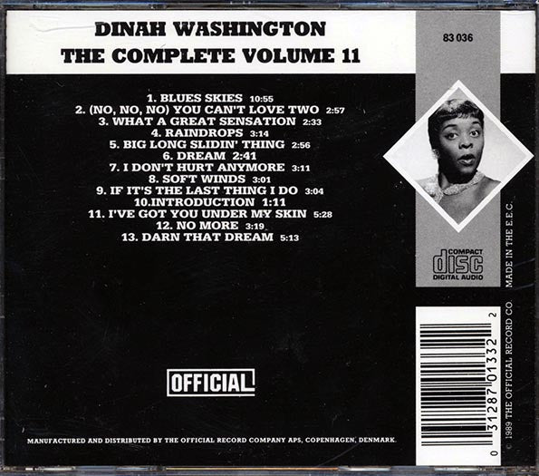 Dinah Washington - The Complete Dinah Washingon Volume 11: 1954 (CD)