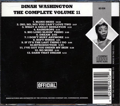 Dinah Washington - The Complete Dinah Washingon Volume 11: 1954 (CD)