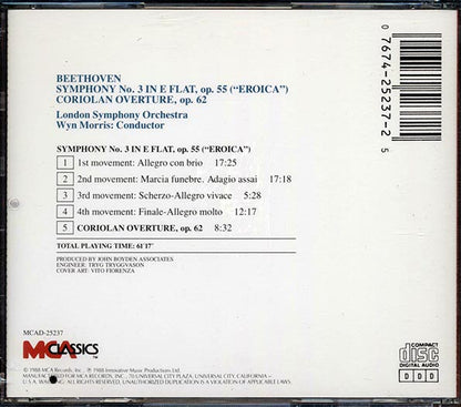 Beethoven, The London Symphony Orchestra, Wyn Morris - Symphony No. 3 (Eroica), Coriolan Overture (CD)