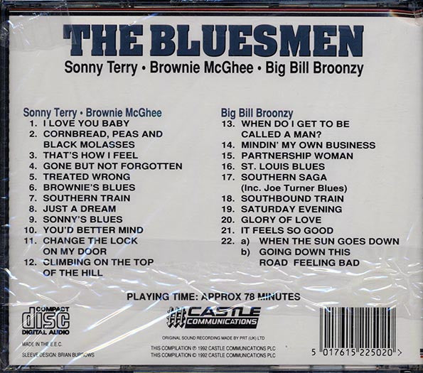 Sonny Terry, Brownie McGhee, Big Bill Broonzy - The Bluesmen (CD)