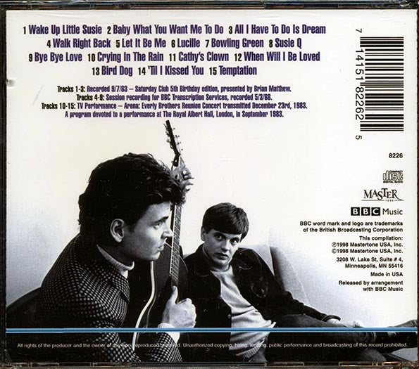 The Everly Brothers - Live At The BBC (CD)