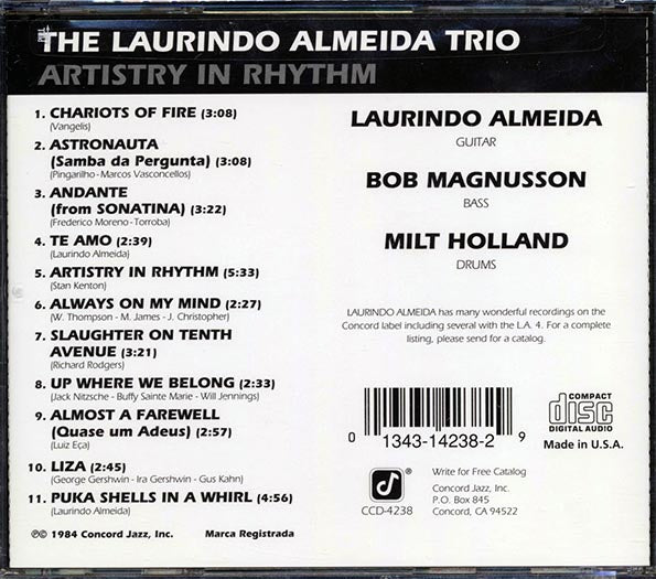 Laurindo Almeida Trio - Artistry In Rhythm (CD)