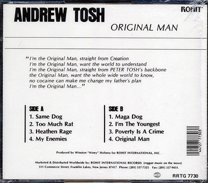 Andrew Tosh - Original Man (CD)