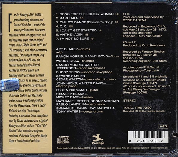 Art Blakey & The Jazz Messengers - Volume 1: Child's Dance (CD)