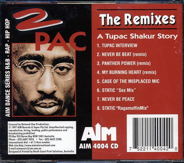 Tupac Shakur - 2Pac The Remixes: A Tupac Shakur Story Mixes Remixes Unheard Tracks (CD)
