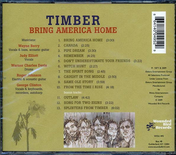 Timber - Bring America Home (CD)
