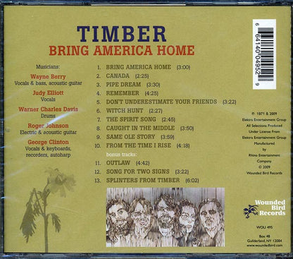 Timber - Bring America Home (CD)